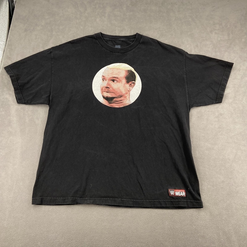 VTG WWE James Ellsworth T Shirt Mens 2XL Black Graphic Authentic Wear Crew Neck